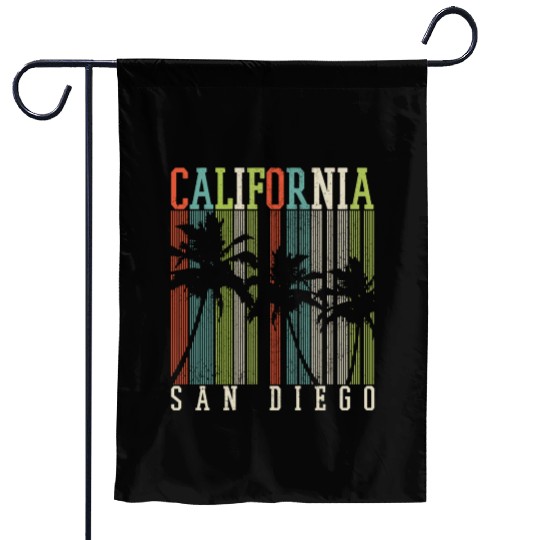 San Diego California Vintage Souvenir Garden Flags