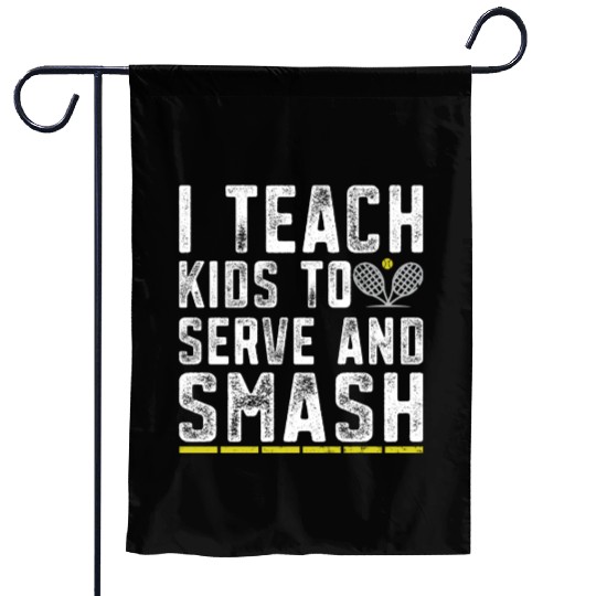 Funny Tennis Coach Tennis Player Garden Flags