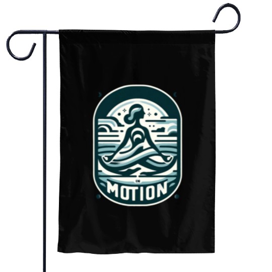Serenity in Motion Yoga Garden Flags