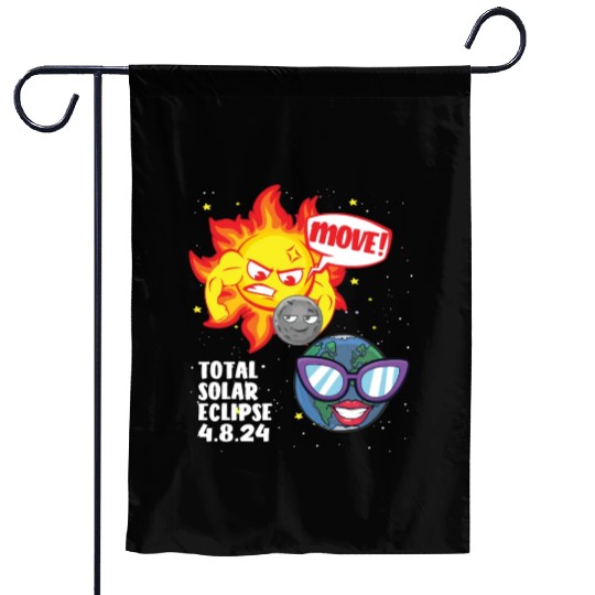 Total Solar Eclipse Move! 4.08.24 Funny Eclipse Garden Flags