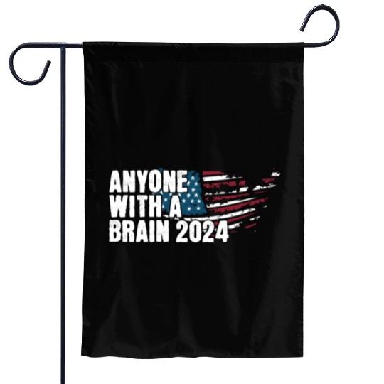 2024 Brain Vote Democracy Anti-Trump Garden Flags