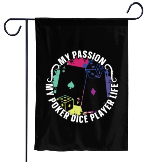Poker Dice Player My Passion My Poker Card Game Garden Flags