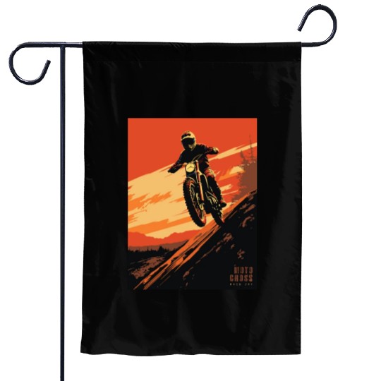 Sunset Motocross - Race Day Garden Flags