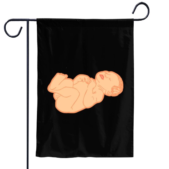 Newborn baby white skin color Garden Flags