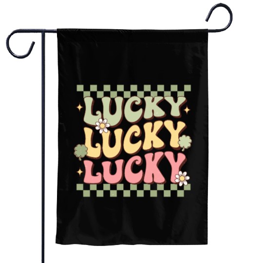 St Patrick's Day Lucky Garden Flags