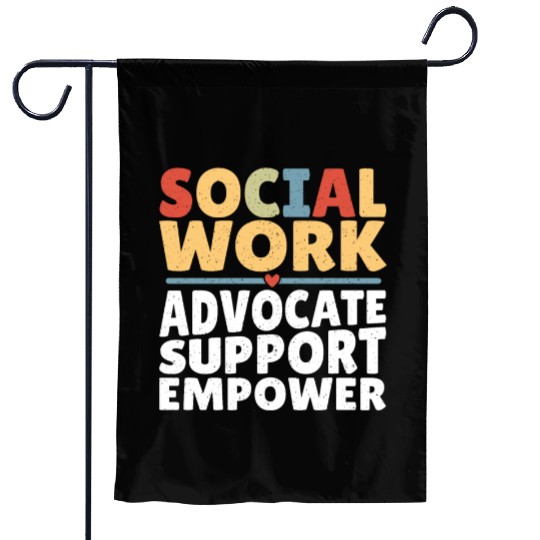 Political Science Social Works LCSW Social Worker Garden Flags
