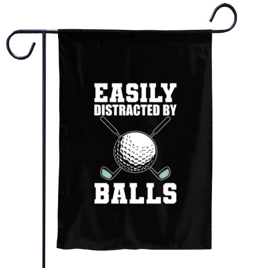Golf Ball Humor Golfing Driver Golf Gift for Male Garden Flags