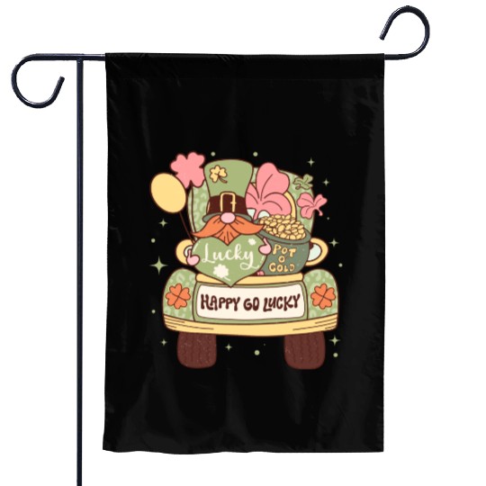 Happy Go Lucky Garden Flags
