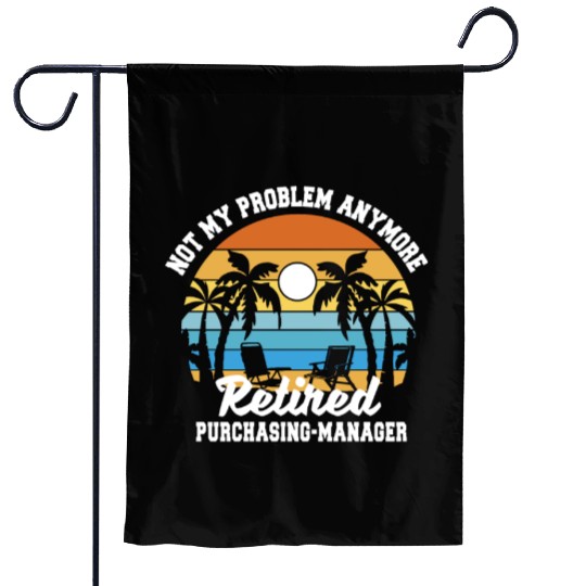Retirement gift idea Retired Purchasing manager Garden Flags