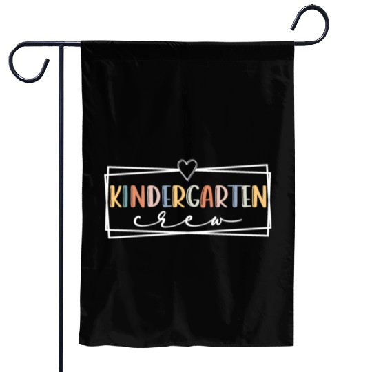 Kindergarten crew Kinder Teacher Team Kinder squad Garden Flags