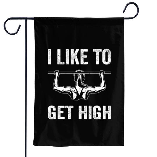 Funny fitness gym workout women Garden Flags