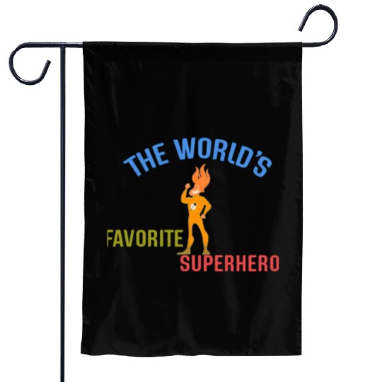 The World's Favorite Superhero Hype Garden Flags