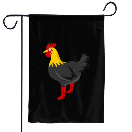Farmer Rain Boots Chicken Farm Chickens Garden Flags