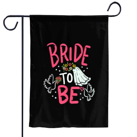 Bride To Be Engagement Marriage Bachelorette Party Garden Flags