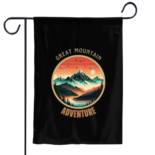 Great Mountain Adventure Garden Flags