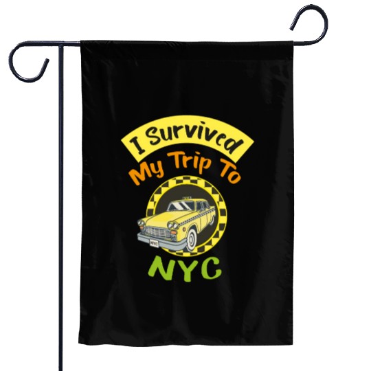 I Survived My Trip To NYC Garden Flags