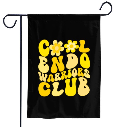 Cool Endometriosis Warriors Club Garden Flags
