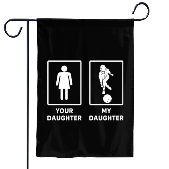 Funny Bowler Daughter Bowling Mom Garden Flags