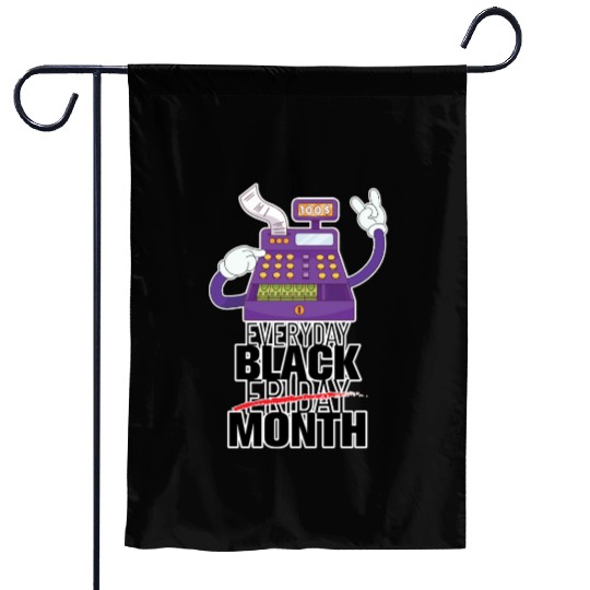 Everyday Black Friday Month Garden Flags