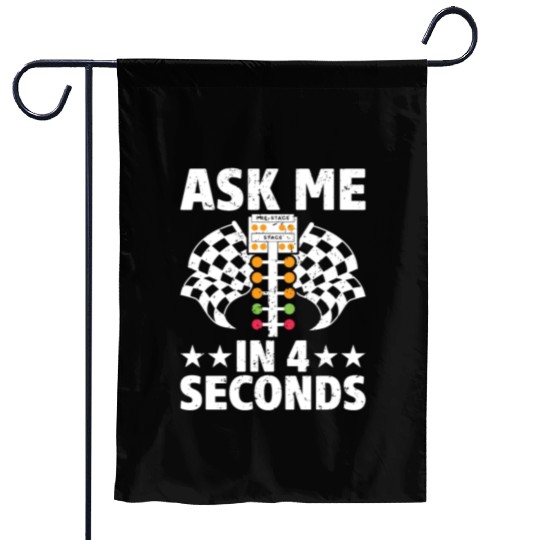 Funny Drag Racing Drag Racer Garden Flags