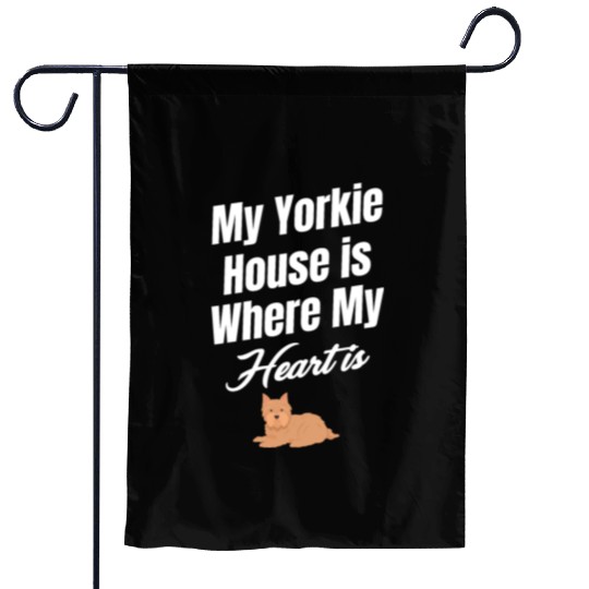 My Yorkie House Is Where My Heart Is Weimaraner Garden Flags