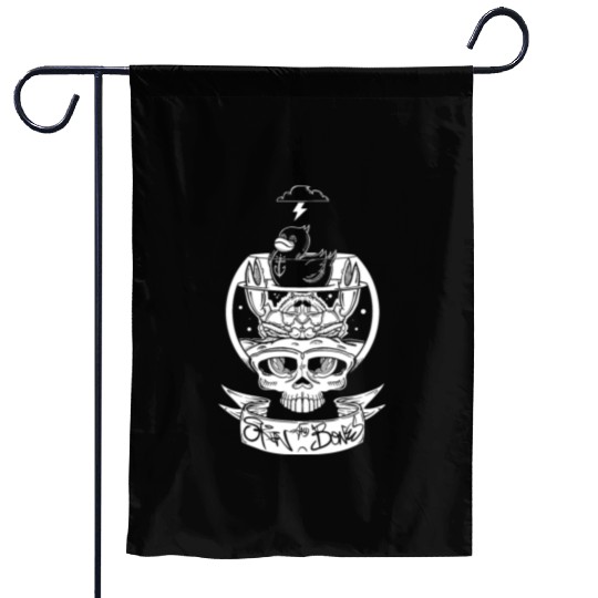 Skull Bowl Duck Crab Skin And Bones Garden Flags