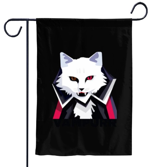 Vampurr The Vampire Cat Garden Flags