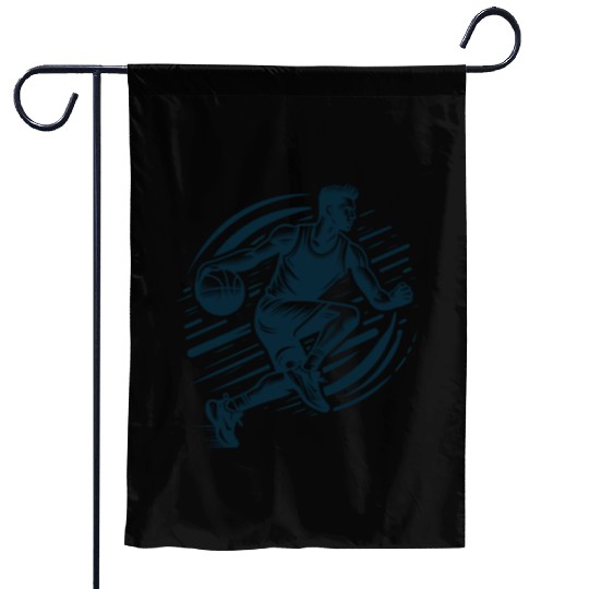 Basketball Player Icon Garden Flags