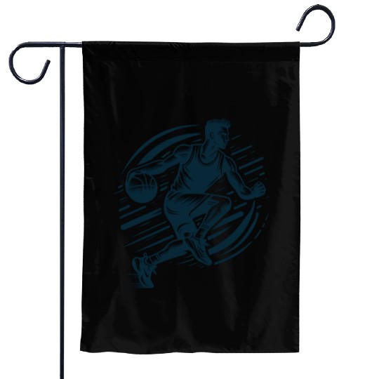 Basketball Player Icon Garden Flags