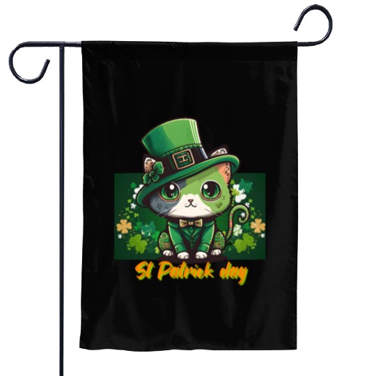 Shamrock spirit st Patrick's day Garden Flags design.