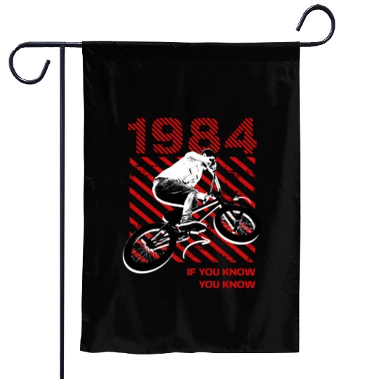 1984 BMX 40th Birthday Garden Flags design