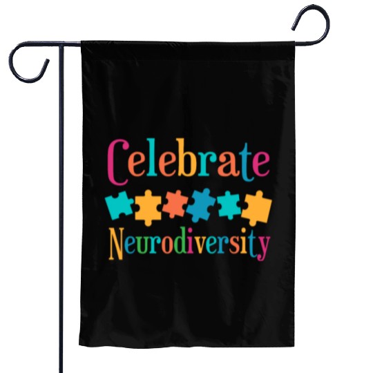 Celebrate Neurodiversity Garden Flags