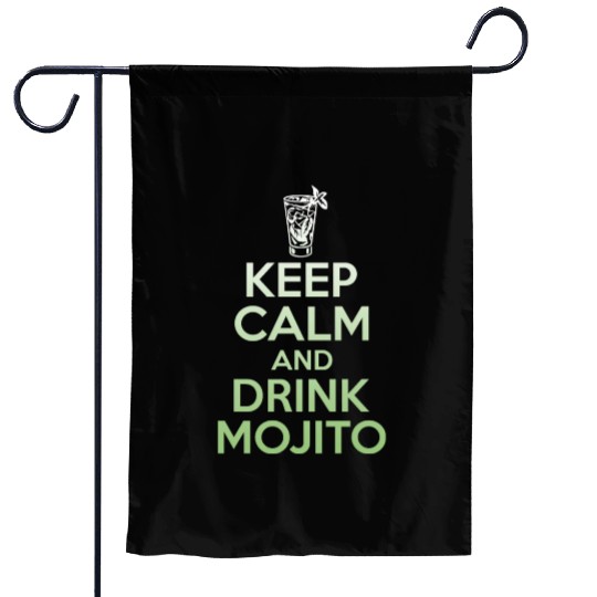 Keep Calm And Drink Mojito Garden Flags - Funny Rum