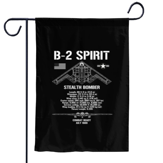 B-2 Spirit Stealth Bomber Specs Military Aircraft Garden Flags