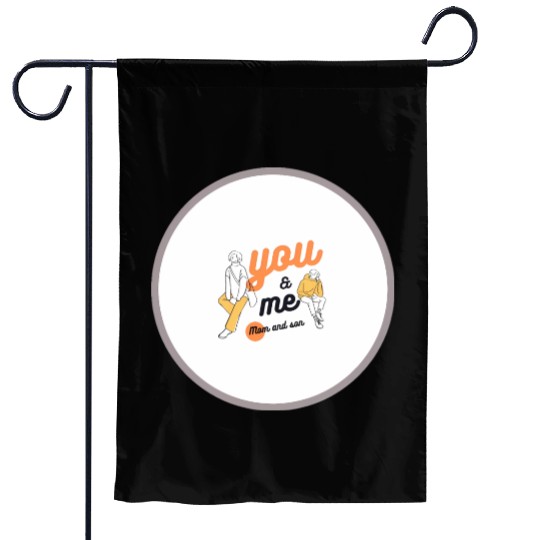 Mom and son Garden Flags