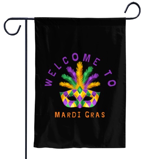 design of Mardi Gras Garden Flags