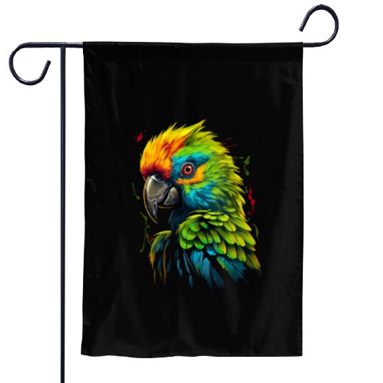 Macaw Parrot for a Bird Lover Animal Lover Garden Flags