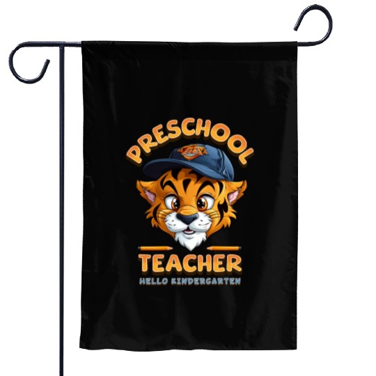 Preschool Teacher Hello Kindergarten Garden Flags