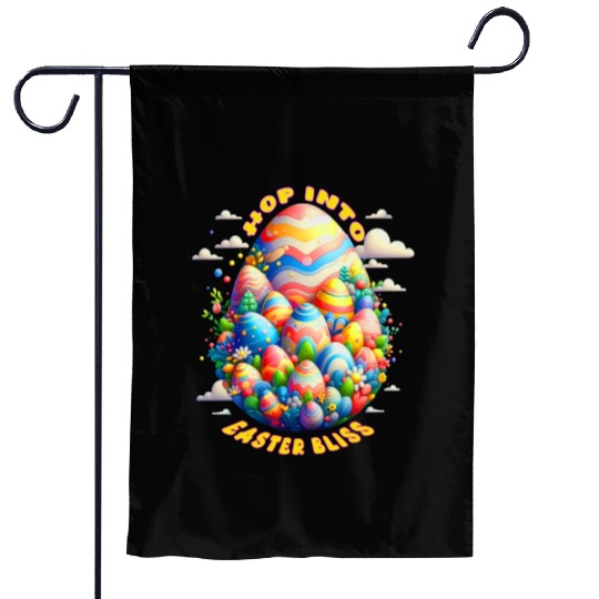 Vibrant Easter Egg Design for a Festive Easter Day Garden Flags