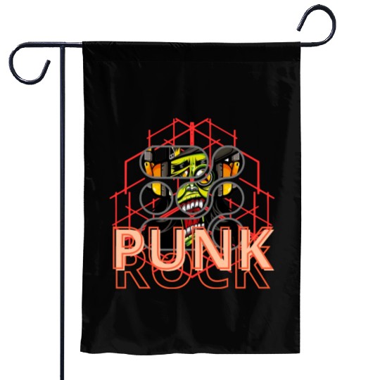 Punk Rock Streetwear Garden Flags