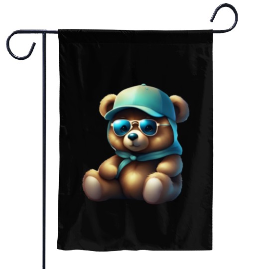 Teddy bear,Cute Teddy Bear Garden Flags