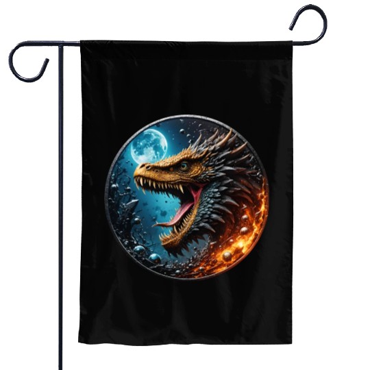 Dragon Coin Garden Flags