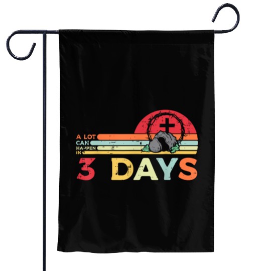 He Is Rizzin Funny Basketball Easter Christian Garden Flags