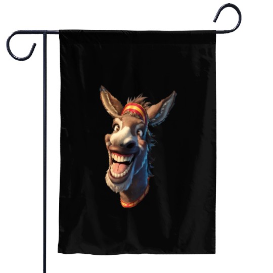cute donkey Classic Garden Flags