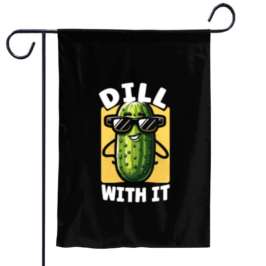 Pickle Lover Funny Pickle Dill pickle Pickled Garden Flags