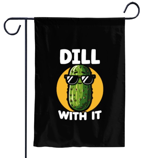 Pickle Lover Funny Pickle Dill pickle Pickled Garden Flags