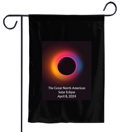 Solar Eclipse Serenade: Solar Eclipse 2024 Garden Flags