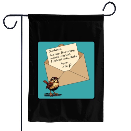 Cute Little Angry Bird Design Garden Flags