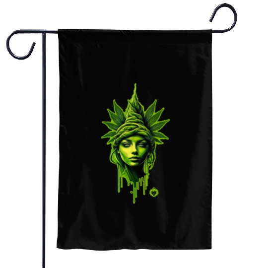 Mary Jane Weed Queen Garden Flags