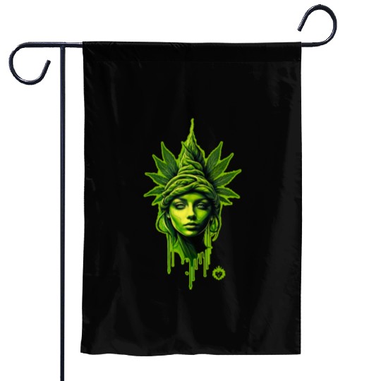 Mary Jane Weed Queen Garden Flags